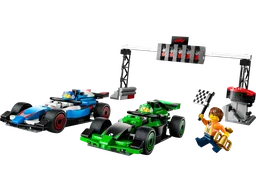 F1 Grid with VCARB & Sauber Race Cars