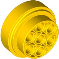 Lego Wheel 31 x 15 Technic, 7 Pin Holes / Yellow