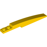 Lego Brick Curved 10 x 1 [Symmetric Inside Ridges] / Yellow