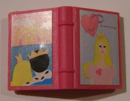 Minifigure, Utensil Book 2 x 3 with Princess and Sunset Pattern (Stickers) - Set 7578