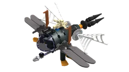 Steampunk_ Prof. Phamulimus's Dragonfly Space Launch