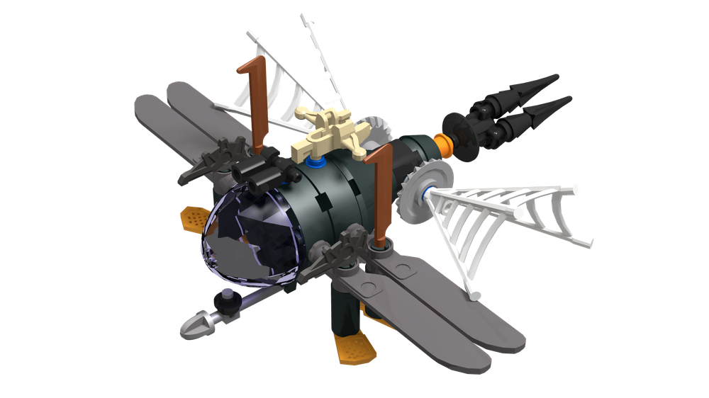 Lego Steampunk_ Prof. Phamulimus's Dragonfly Space Launch