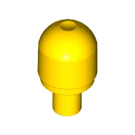 Light Cover 1 x 1 Round with Internal Bar / Bionicle Barraki Eye / Yellow