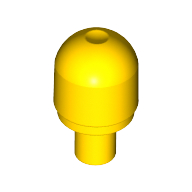 Lego Light Cover 1 x 1 Round with Internal Bar / Bionicle Barraki Eye / Yellow