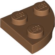 Lego Plate Round Corner 2 x 2 / Medium Nougat
