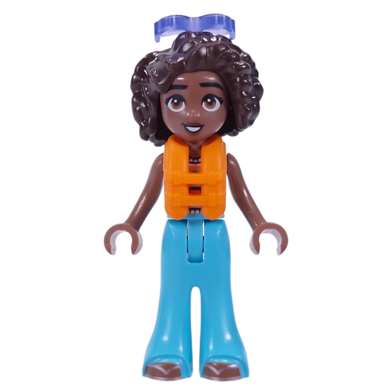 Lego Aliya - White Shirt, Medium Azure Pants, Sunglasses, Lifevest