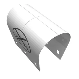 Wagon Cover with Crossed Cutlasses Print / White