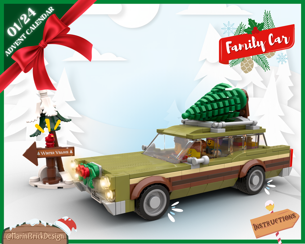 LEGO Christmas Vintage Family Car - LEGO Advent Calendar 2024