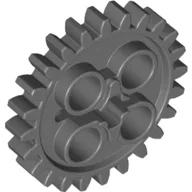 Technic Gear 24 Tooth [New Style with Single Axle Hole] / Dark Bluish Gray