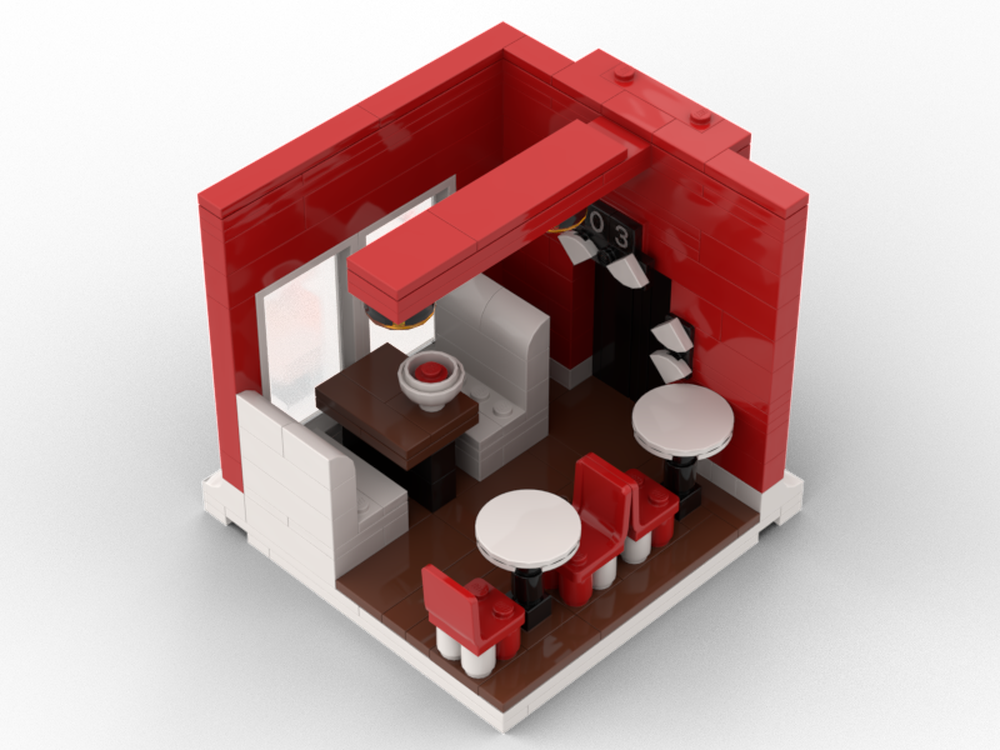 Lego Cutaway Tower: 3F Restaurant