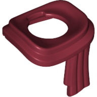 Lego Minifig Neckwear Long Scarf Wrapped Around Neck / Dark Red