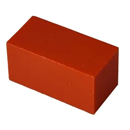 Modulex Tile 1 x 2 without Internal Support / Modulex Red