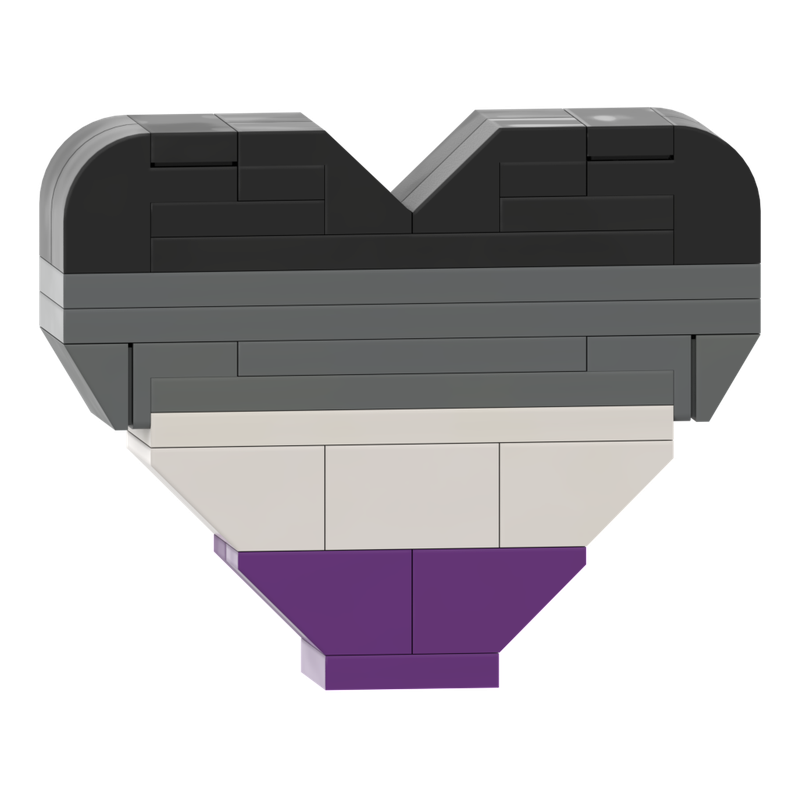 Lego Asexual Pride Heart