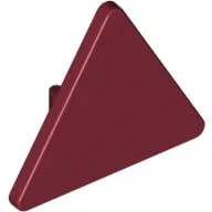 Road Sign Clip-on 2.2 x 2.667 Triangular / Dark Red