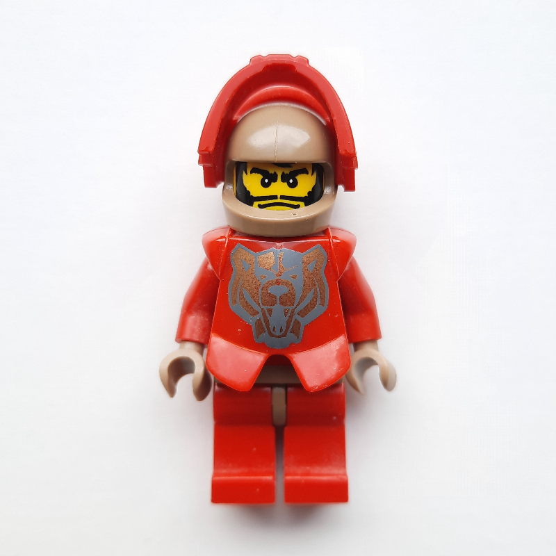 Lego Santis with Gold Pattern Armor, and Dark Tan Hands and Helmet