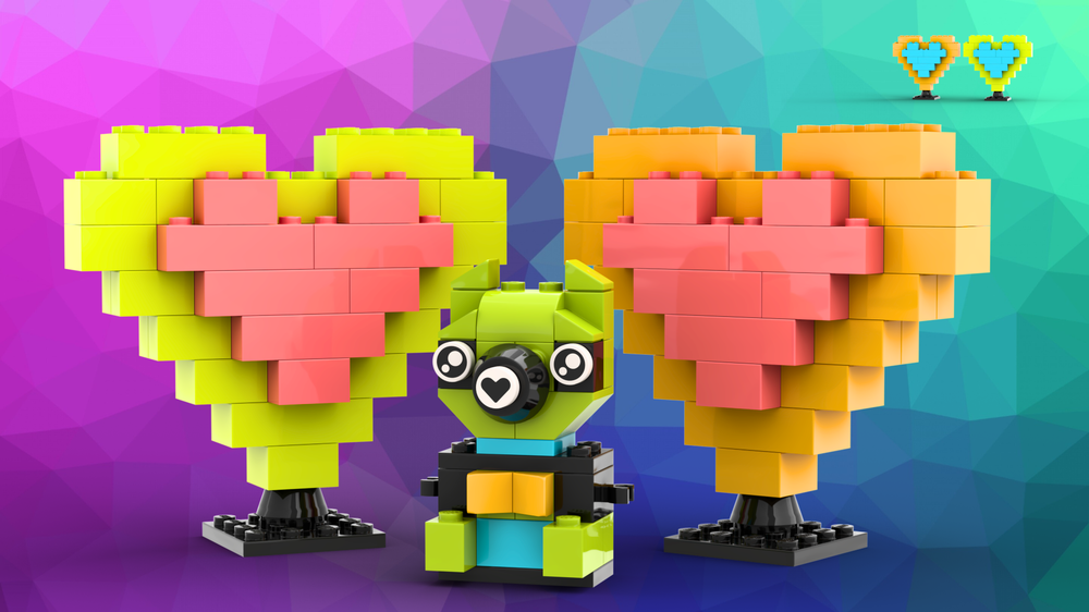 Lego 11027 Teddy bear and 2 hearts