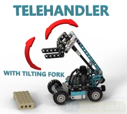 Telehandler with tilting fork