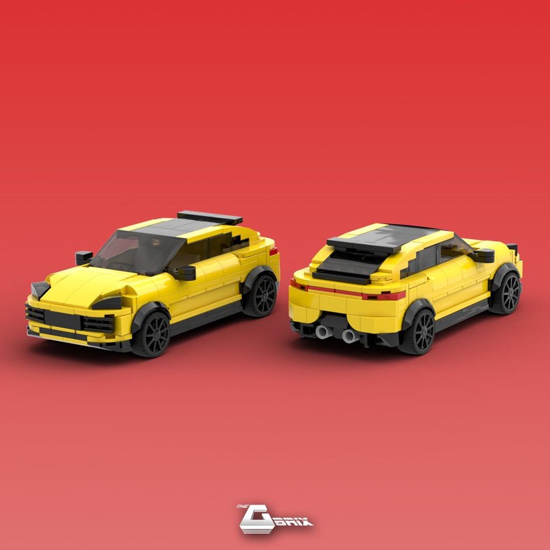 Lego Porsche Cayenne Turbo GT 2021 - 8 stud wide - Yellow