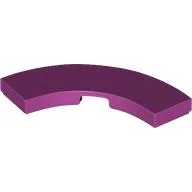 Tile 3 x 3 Curved, Macaroni / Magenta