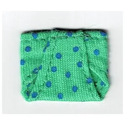 Scala, Baby Pants / Diaper with Blue Dots / Medium Green