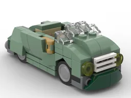 Sand Green Car - 4 stud wide