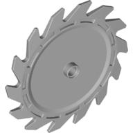 Lego Technic Circular Saw Blade 9 x 9 with Pin Hole / Light Bluish Gray
