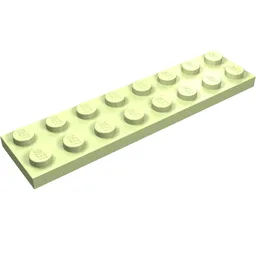 Plate 2 x 8 / Yellowish Green