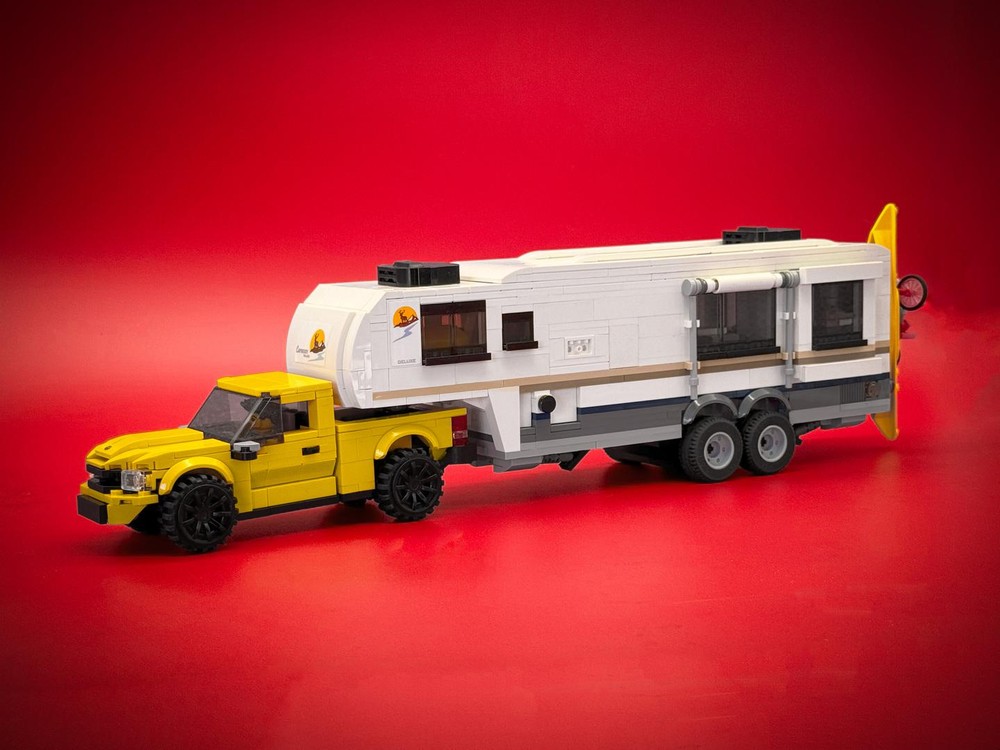Lego Toy Tundra & Fifth Wheel Camper