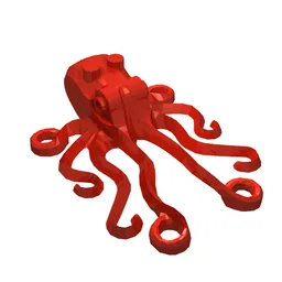 Animal, Octopus [Plain] / Red