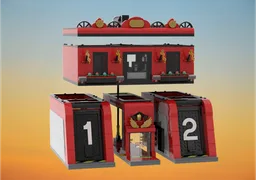 Fire Station (Open Back)
