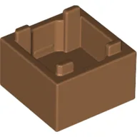 Container Box 2 x 2 x 1 [Plain] / Medium Nougat