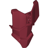 Lego Large Figure Torso Cover, Armour with 2 Chest Holes and Ball Joint Socket / Dark Red