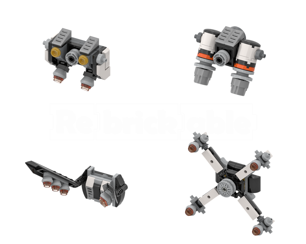 Lego Add-on Pack: Mech Jetpacks - (MOC-190608 Modification)