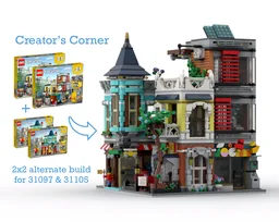 Creator's Corner modular - 2x2 alternate build for 31097 and 31105