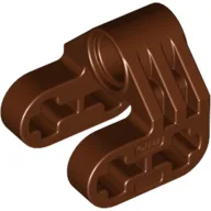 Technic Axle and Pin Connector Perpendicular Split / Reddish Brown