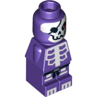 Microfig Skeleton General Print / Dark Purple