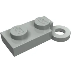 Hinge Plate 1 x 4 Swivel Base with Hole / Light Gray