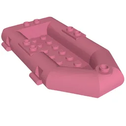 Boat / Rubber Raft / Dinghy 6 x 10 / Medium Dark Pink