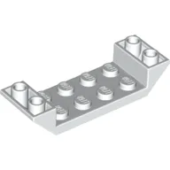 Brick Sloped Inverted 45° 6 x 2 Double with 2 x 4 Recessed / White