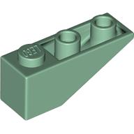 Lego Brick Sloped Inverted 34° 3 x 1 without Internal Stopper / Sand Green
