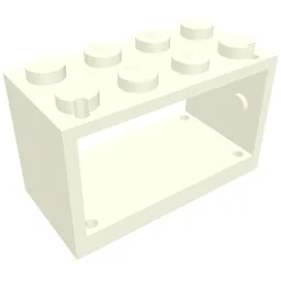 String Reel 2 x 4 x 2 Holder With Closed Studs / White