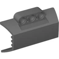 Technic Engine Block Half / Side Intake Panel / Dark Bluish Gray