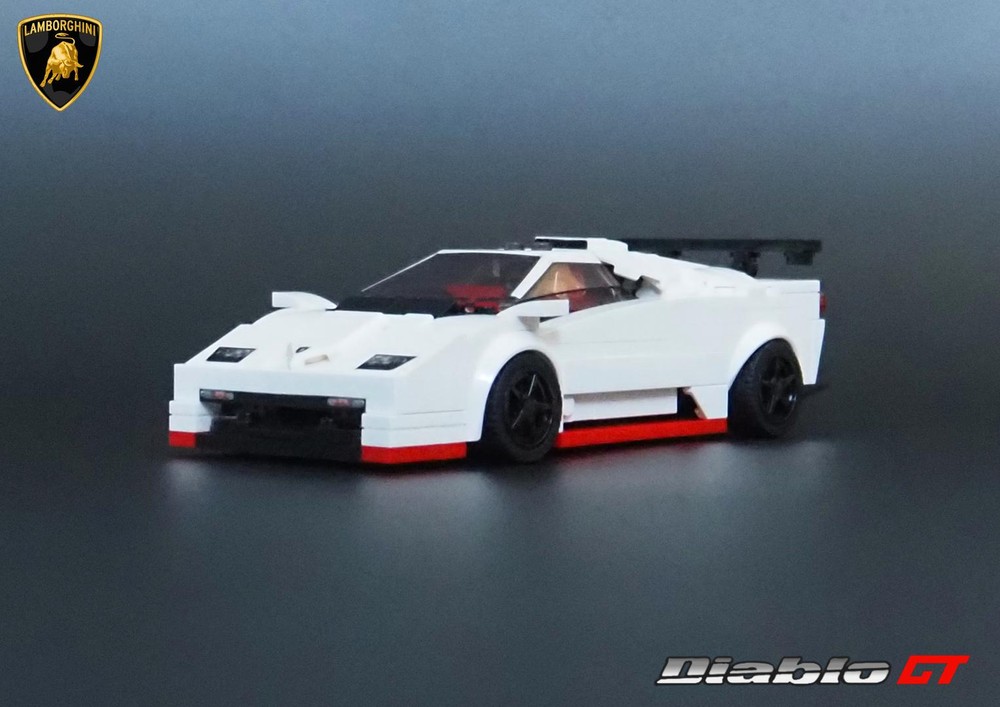 Lego Lamborghini Diablo GT - Speed Champions 8 Studs wide