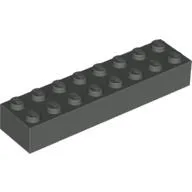 Brick 2 x 8 / Dark Gray