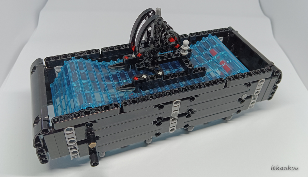 Lego Catamaran braving the waves