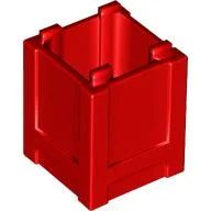 Container Box 2 x 2 x 2 - Top Opening / Red