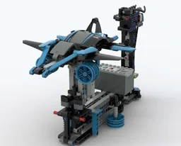 Motorized Flight Simulator with Joystick Control (Blue)