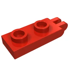 Hinge Plate 1 x 2 with 2 Fingers and Hollow Studs / Red