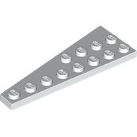 Lego Wedge Plate 8 x 3, 8° Right / White