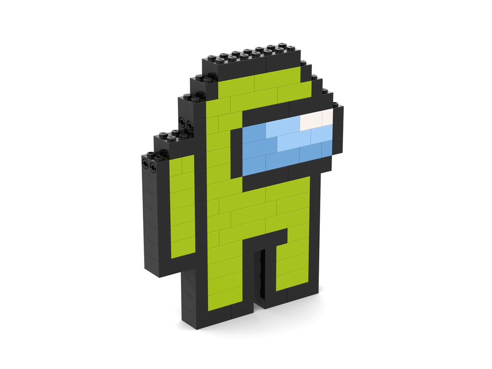 Lego Among Us Lime Crewmate